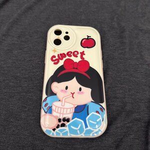 Kawaii Disney Snow White bubble tea boba iphone 12 mini case